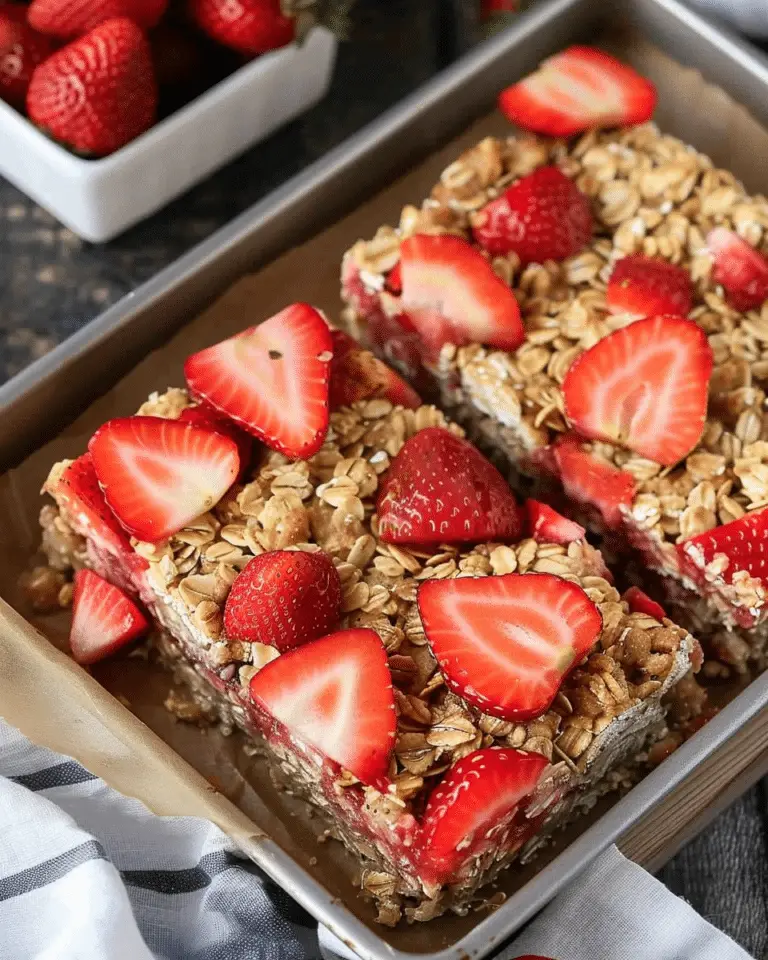 Strawberry Oatmeal Bars