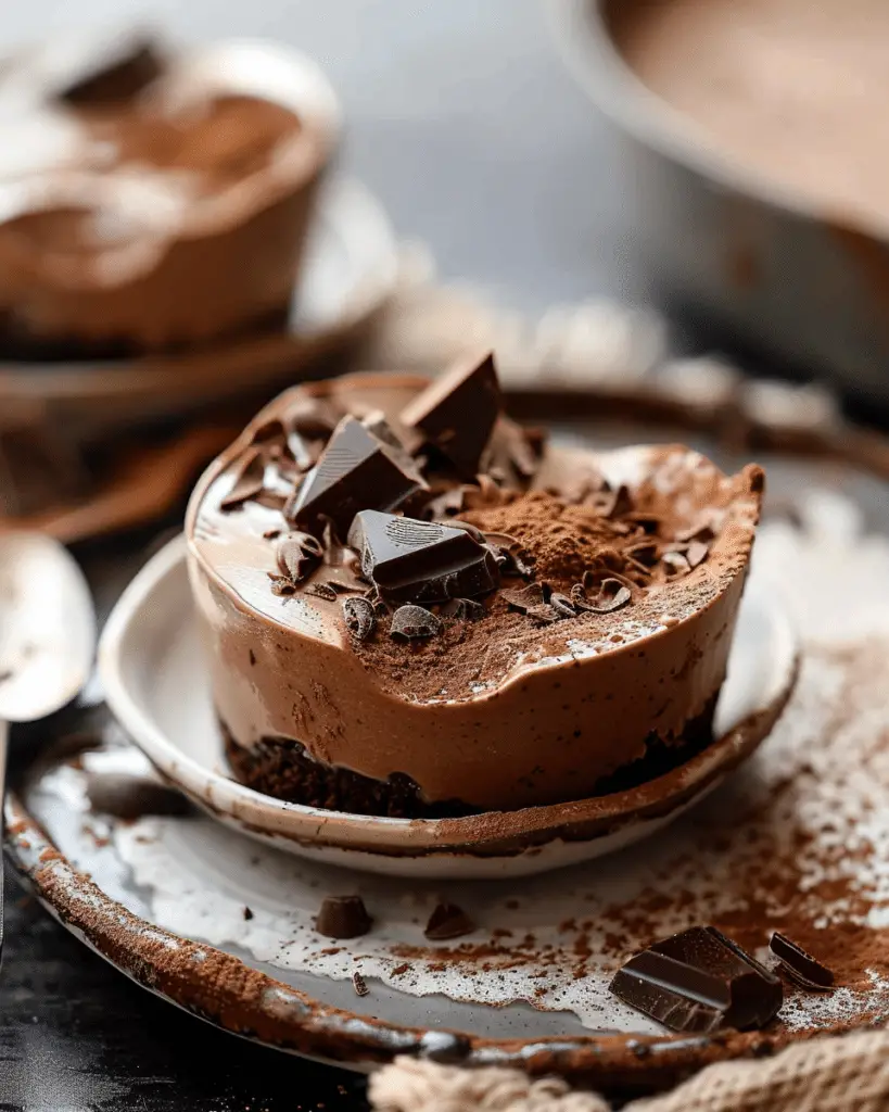 Mocha Chocolate Pudding Pie