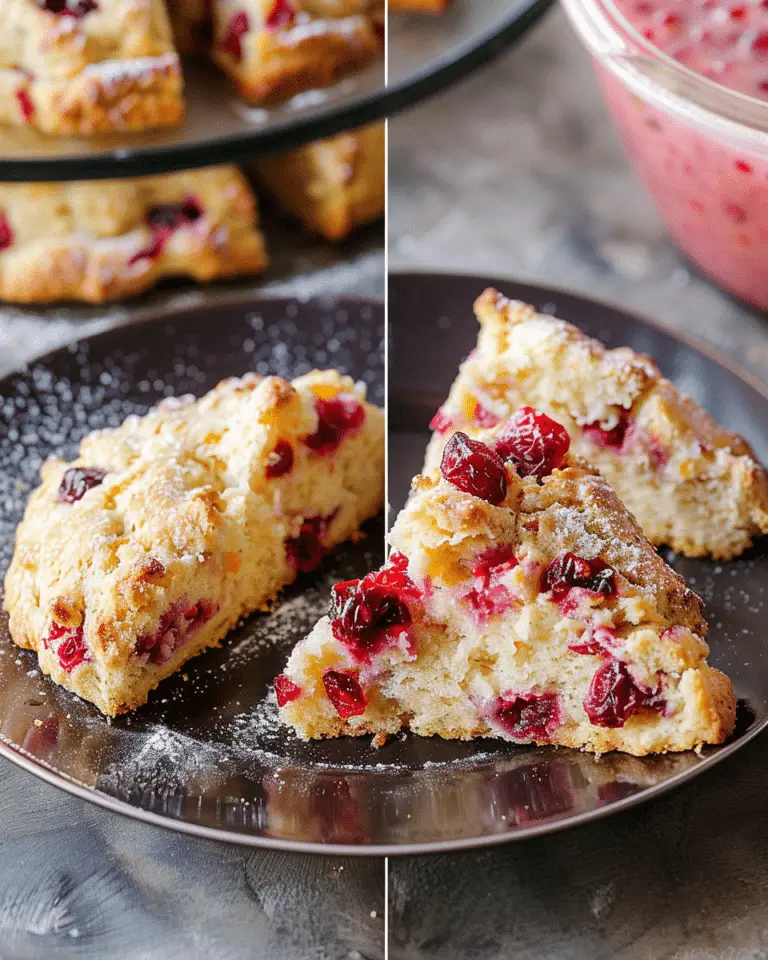Glazed Cranberry Orange Scones