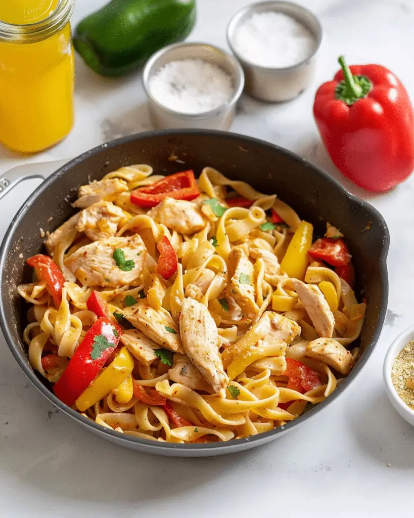 Chicken Fajita Pasta recepe