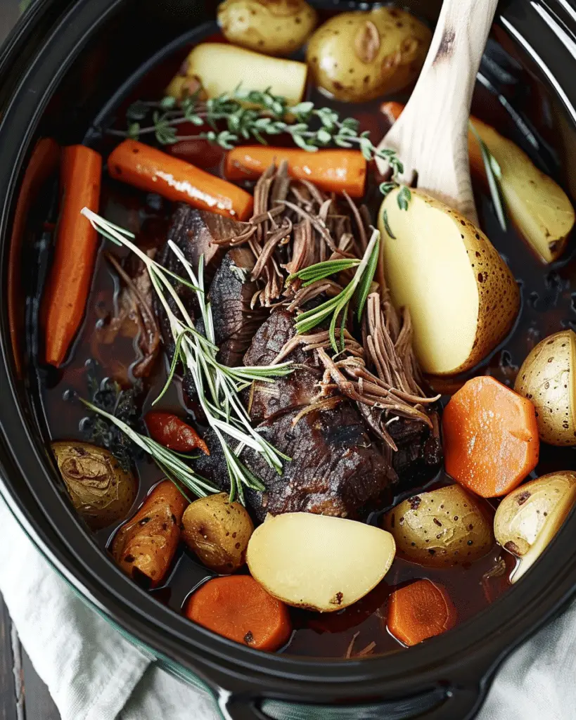 Slow Cooker Roast with Root Vegetables