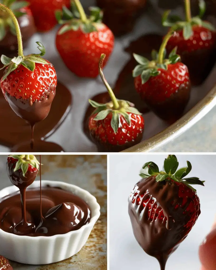 Easy Chocolate Covered Strawberries