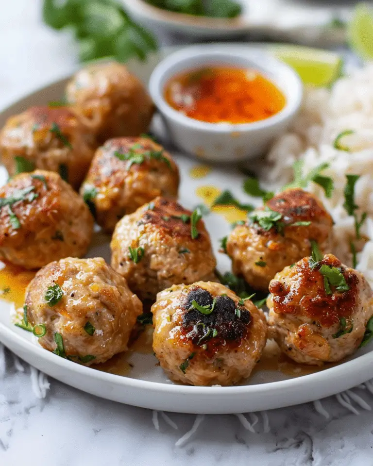 Asian Chicken Meatballs