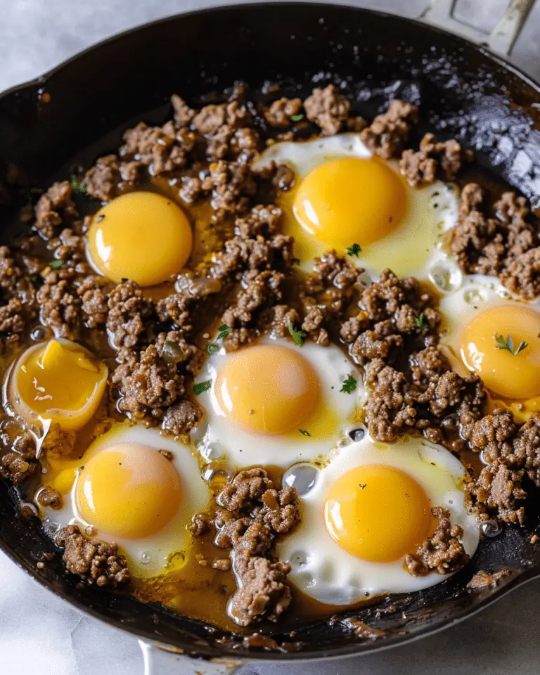 Ground Beef & Eggs