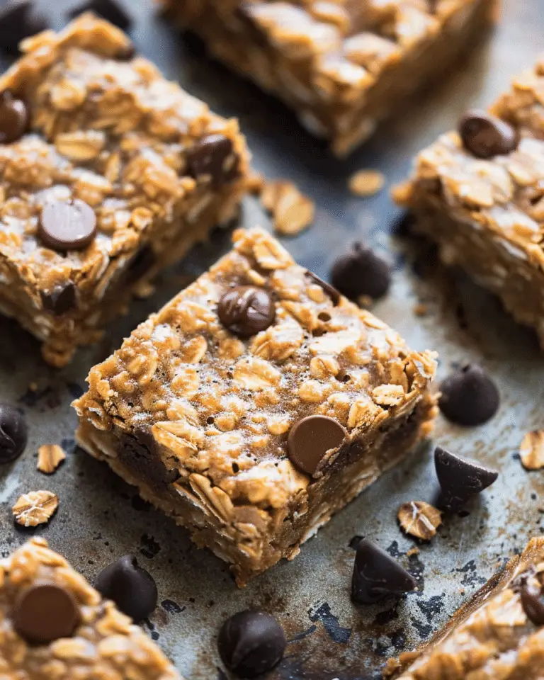 Healthy Oatmeal Chocolate Chip Bars