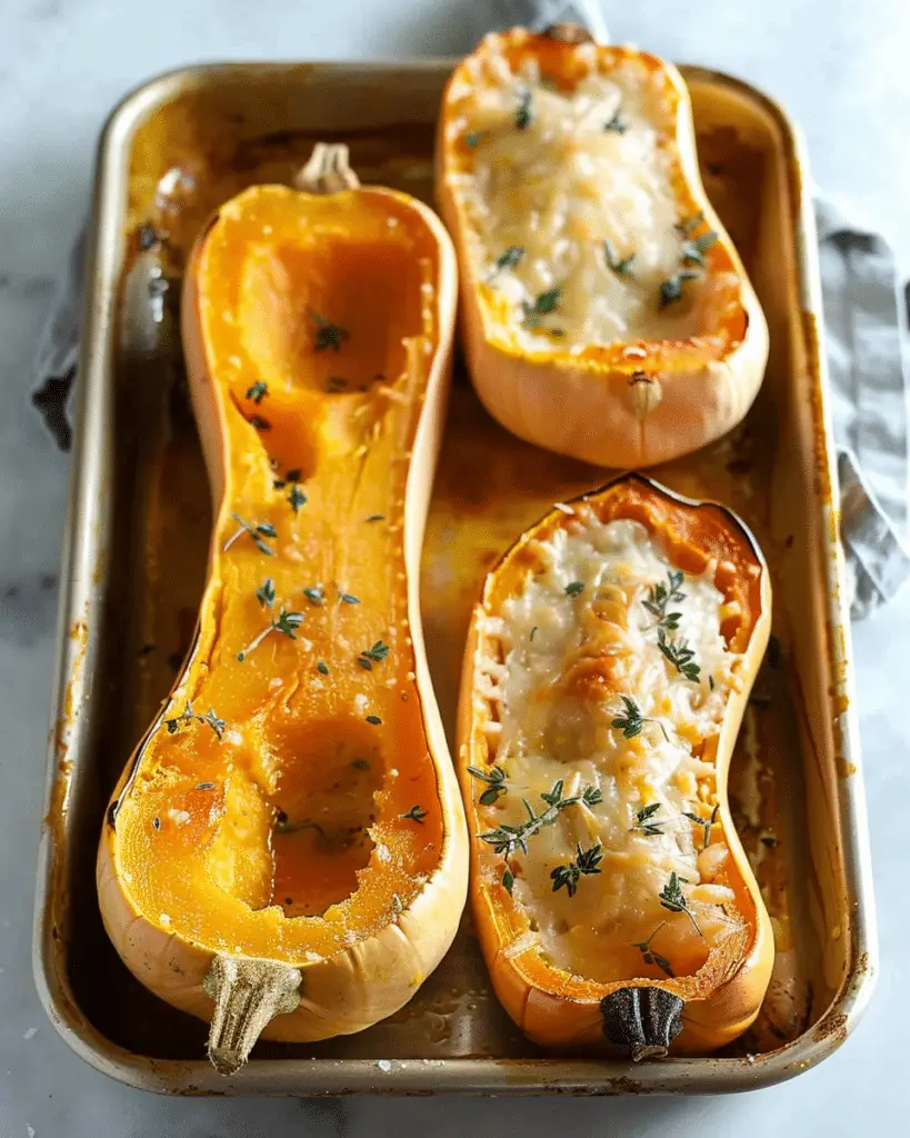 Quinoa Stuffed Butternut Squash