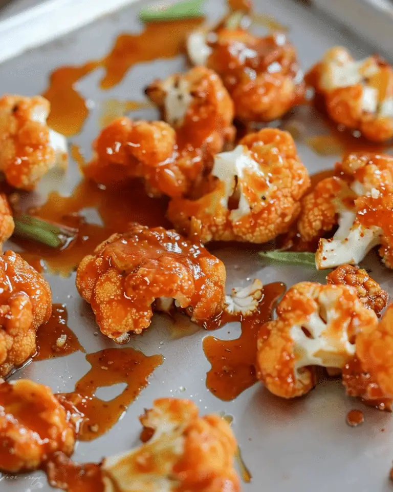 Baked Buffalo Cauliflower Wings