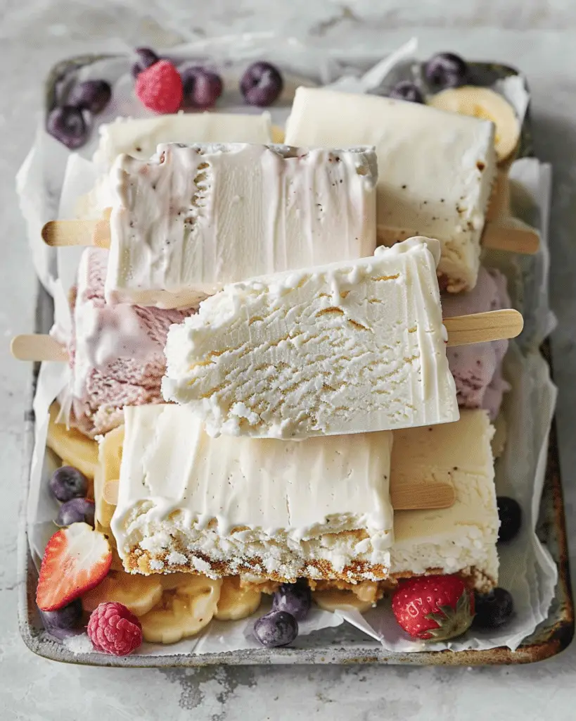 Cottage Cheese Ice Cream Bars