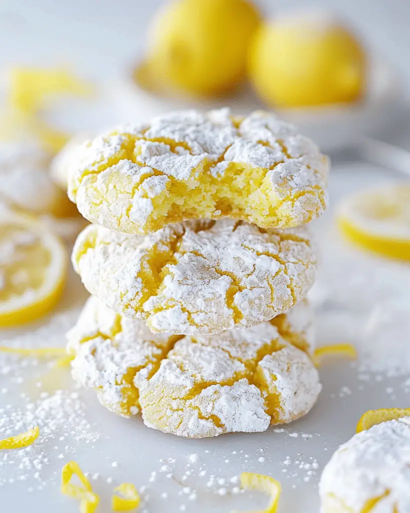Lemon Crinkle Cookies