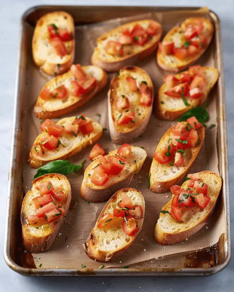 Classic Tomato Bruschetta