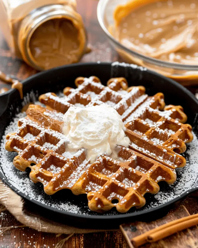 Easy Gingerbread Waffles