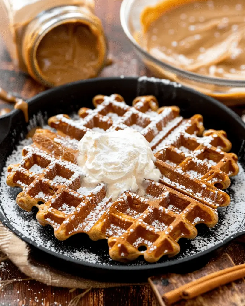 Easy Gingerbread Waffles