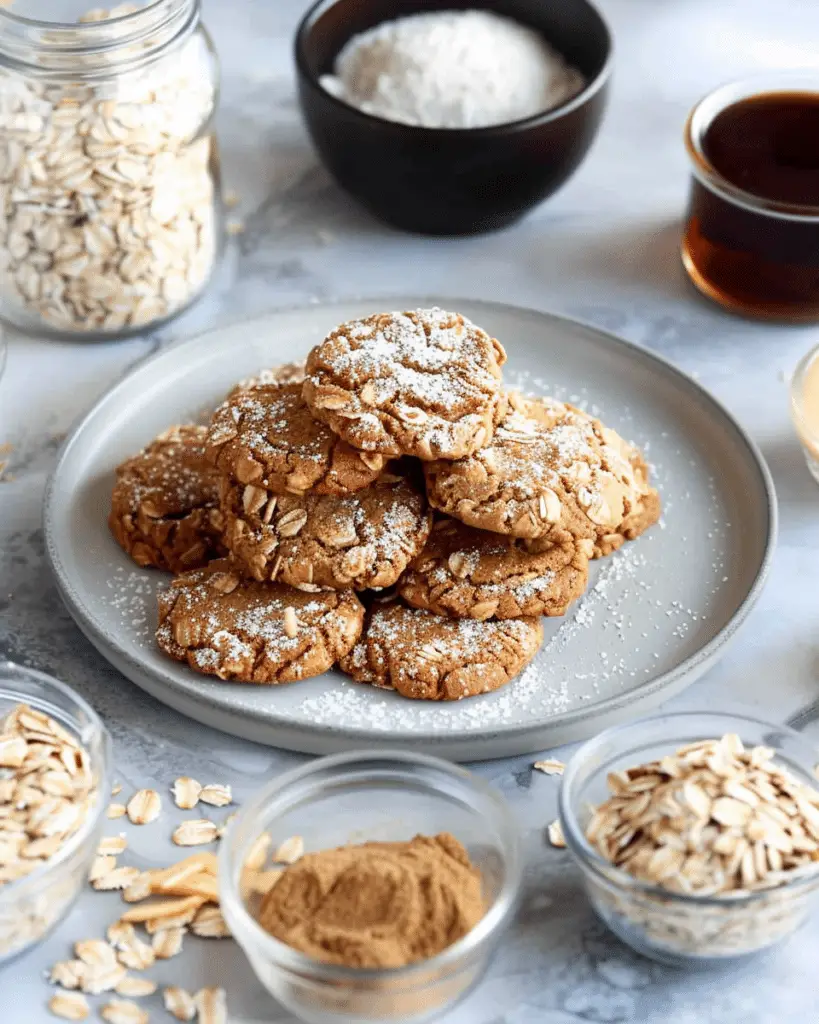 Gingerbread Oatmeal Cookies