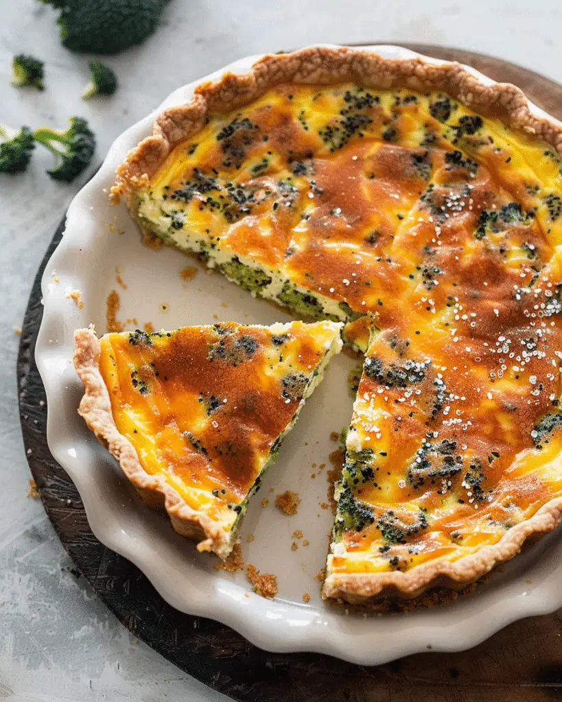 Broccoli Crust Quiche