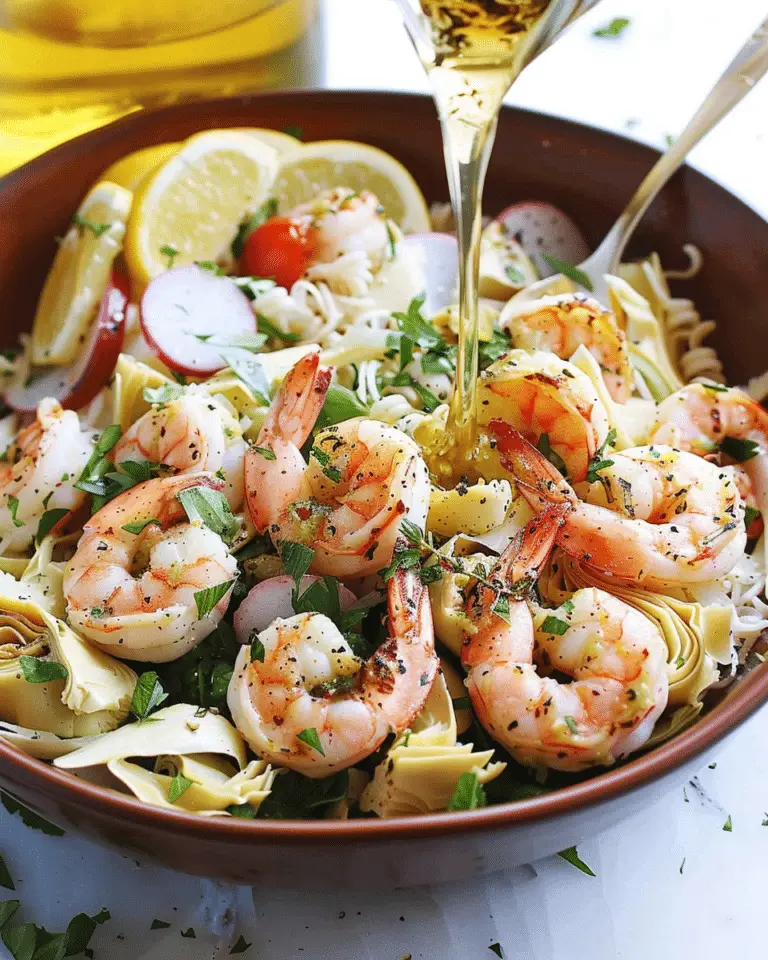 Shrimp and Artichoke Green Salad with Lemon Vinaigrette