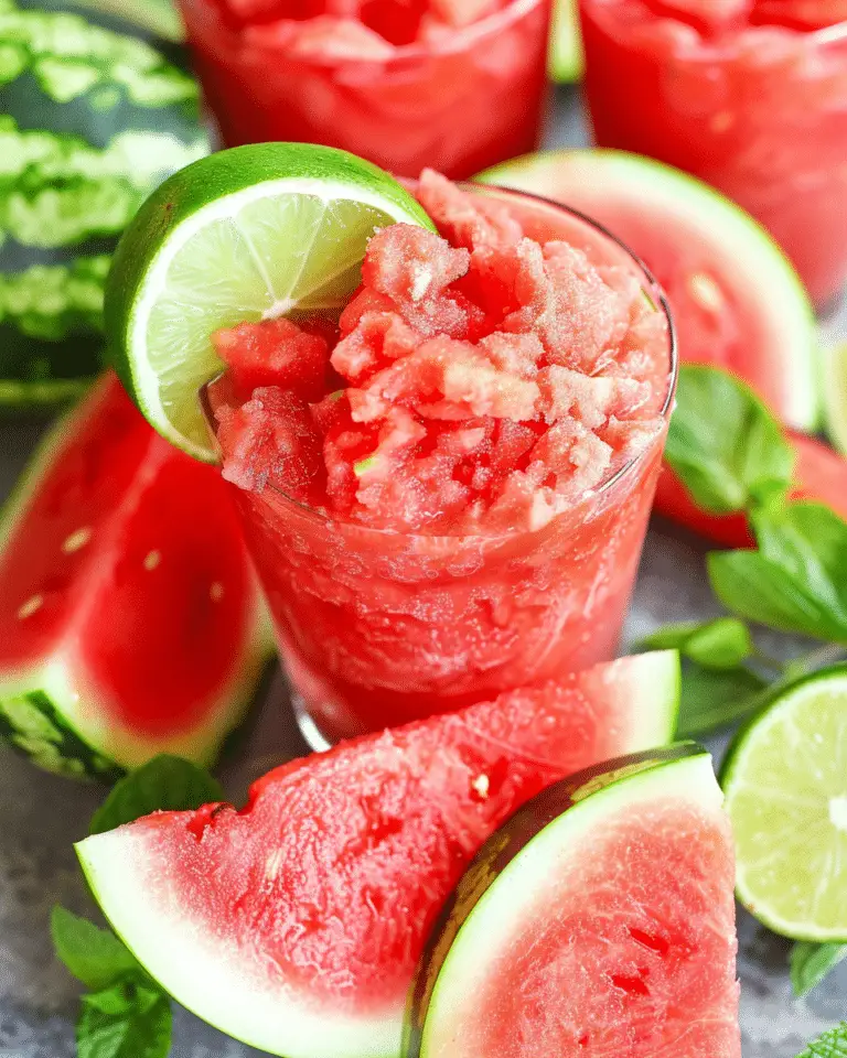 Watermelon Slushie (3 Ingredients)