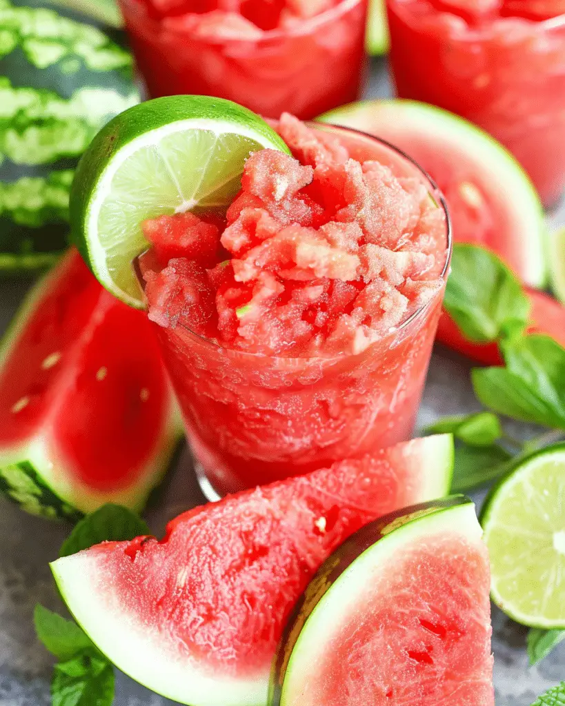 Watermelon Slushie (3 Ingredients)