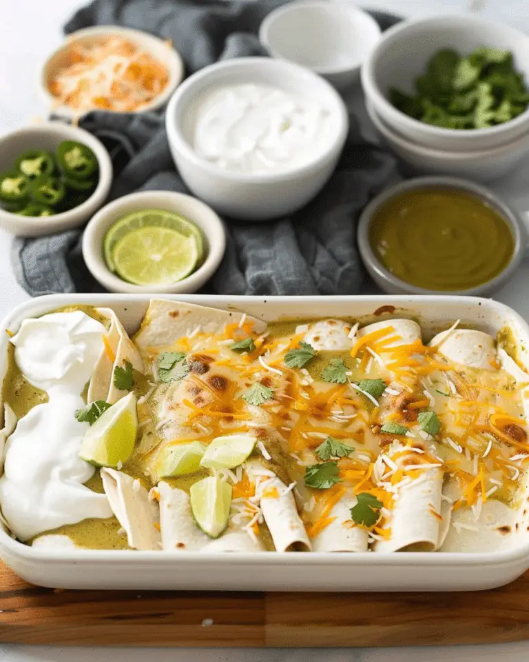 Green Chile Chicken Enchiladas
