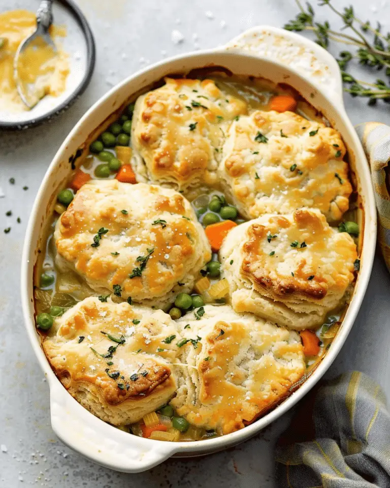 Biscuit & Vegetable Pot Pie