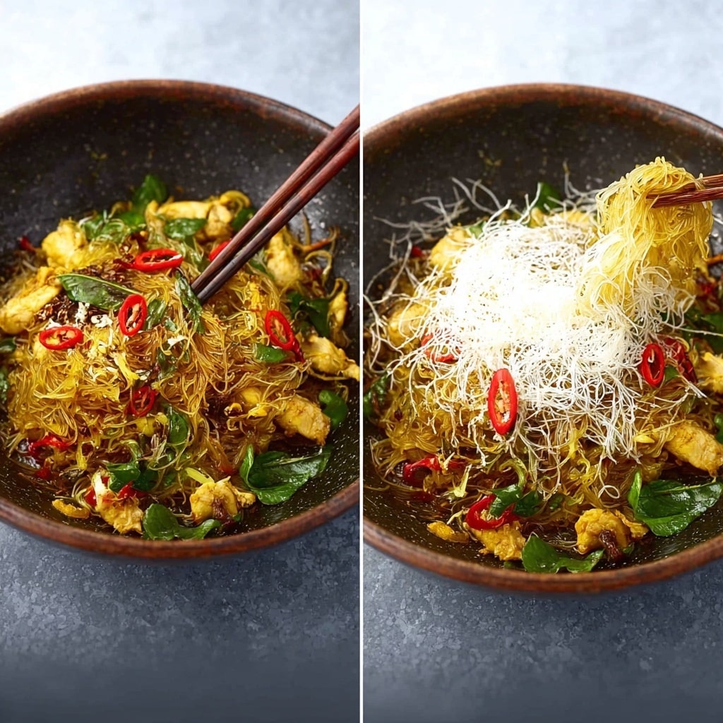 Singapore Chicken Vermicelli Noodles
