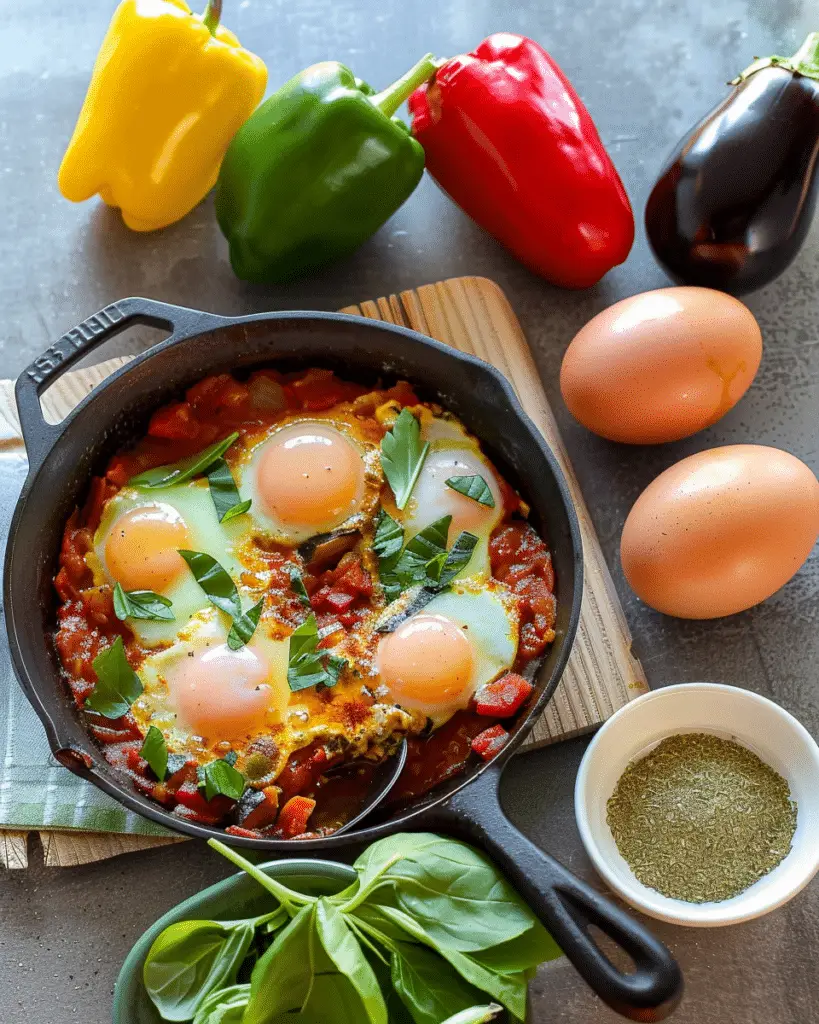 Spicy Eggplant Shakshuka