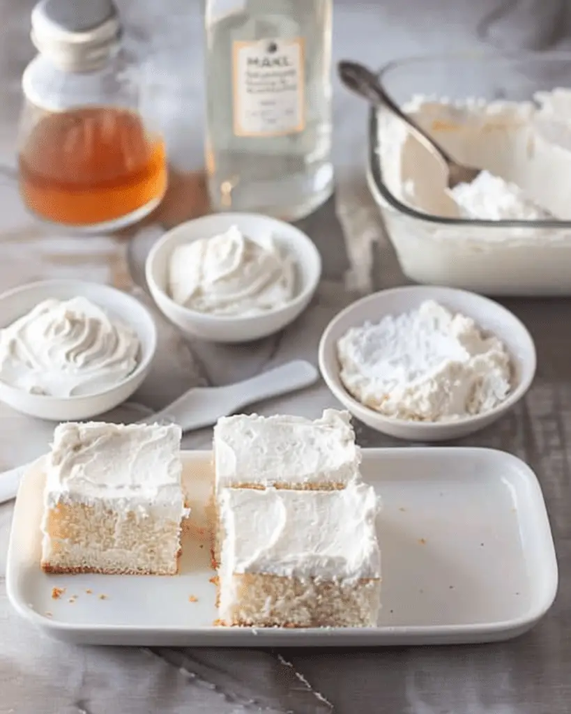 White Texas Sheet Cake