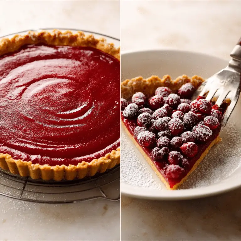 Cranberry Curd Tart