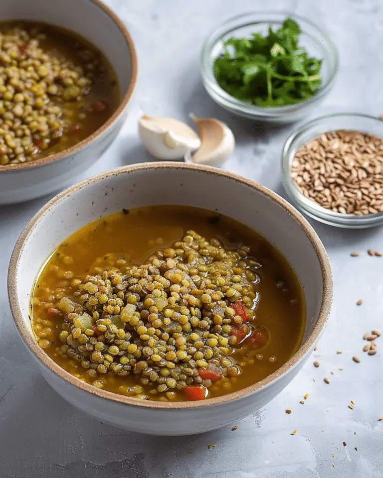 Lebanese Freekeh Soup with Chicken
