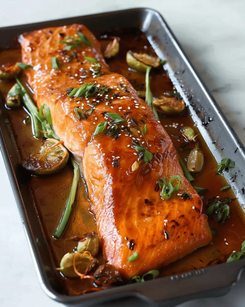 Baked Maple Miso Salmon