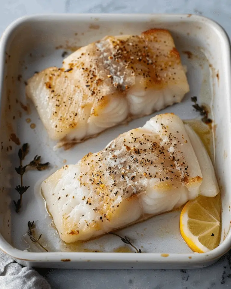Baked Cod With Roasted Tomatoes and Lemon