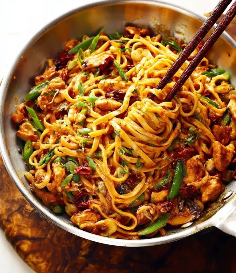 Kung Pao Chicken Noodle Stir-Fry