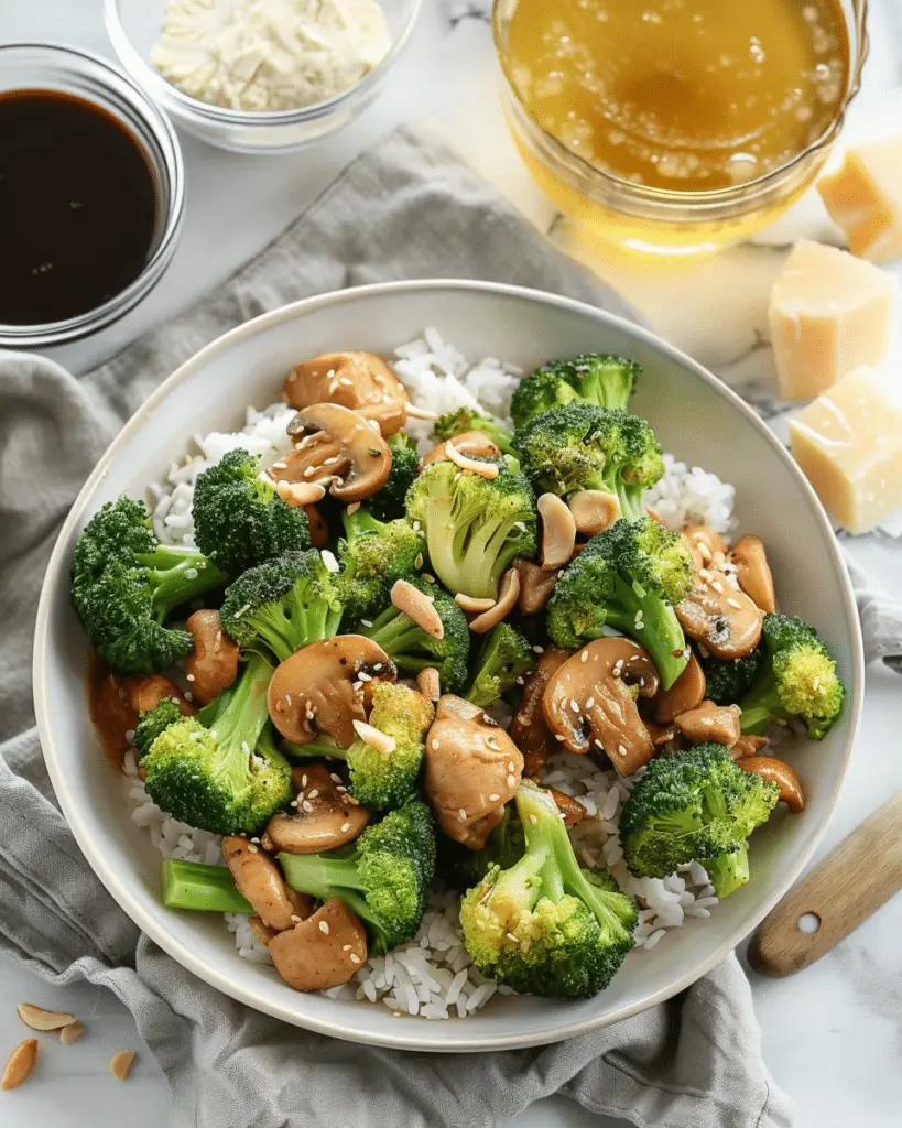 Chicken, Broccoli and Mushroom Stir Fry