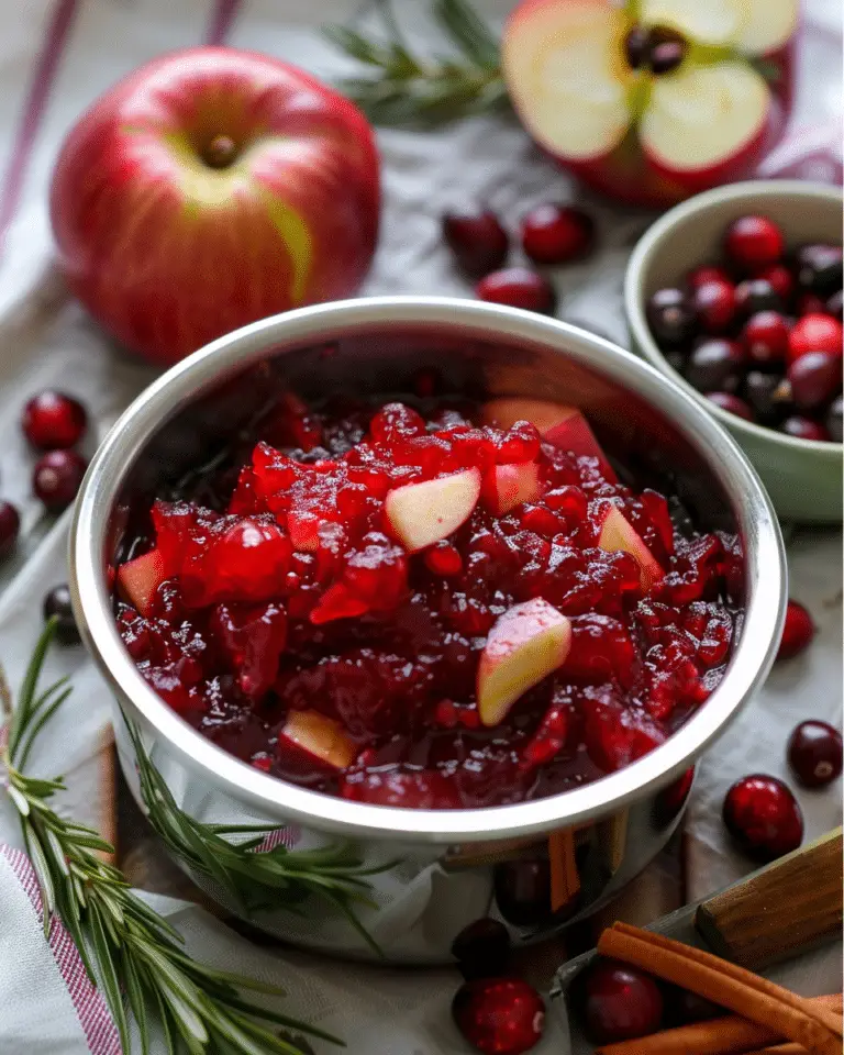 Apple Cranberry Chutney