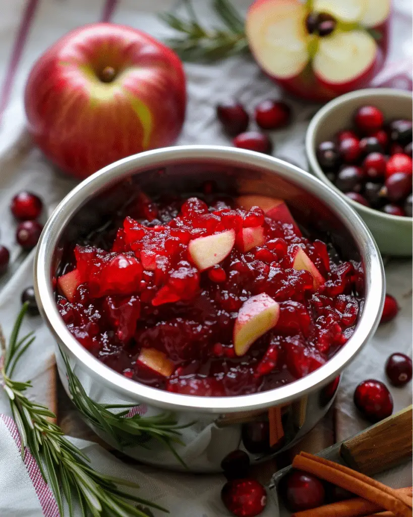 Apple Cranberry Chutney