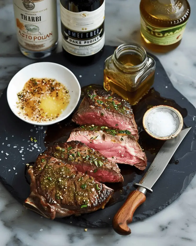 Classic French Steak Au Poivre