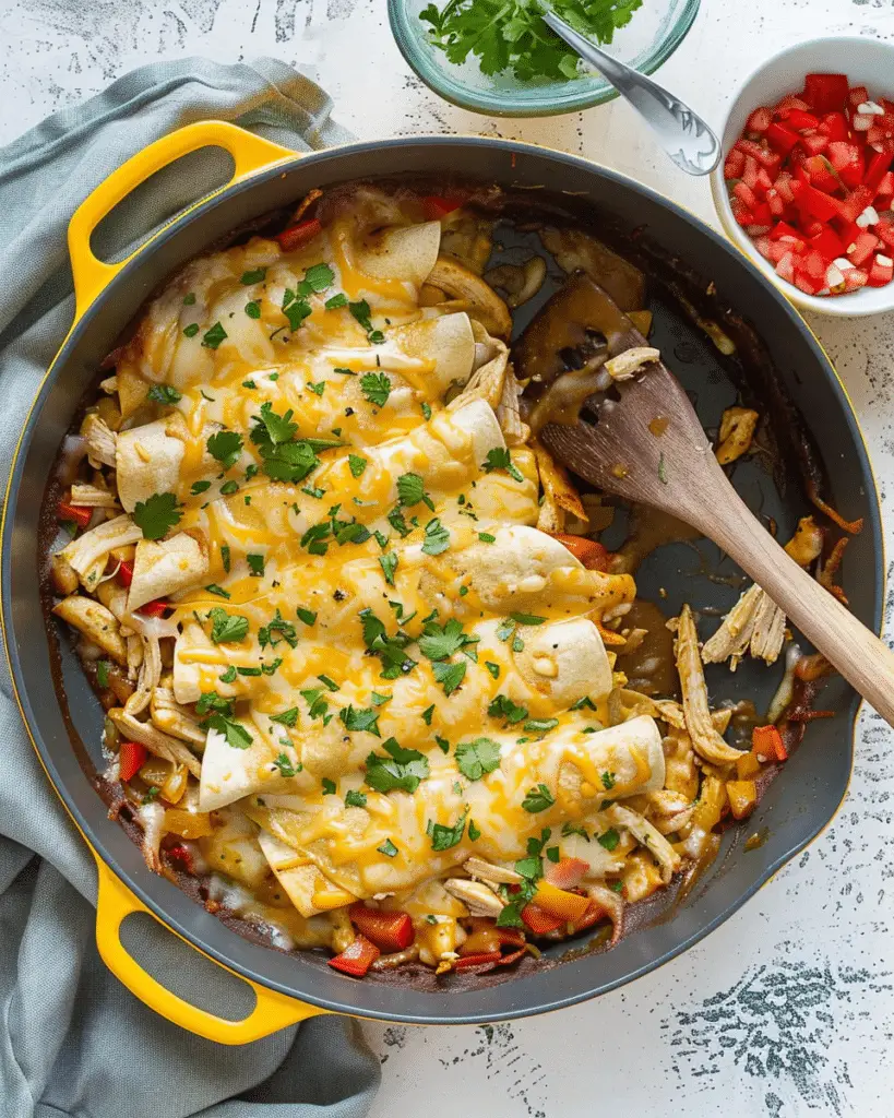 Green Chile Chicken Enchiladas recepe