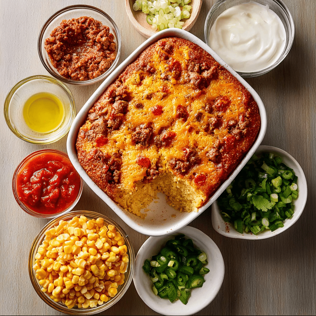 Chili Cornbread Casserole