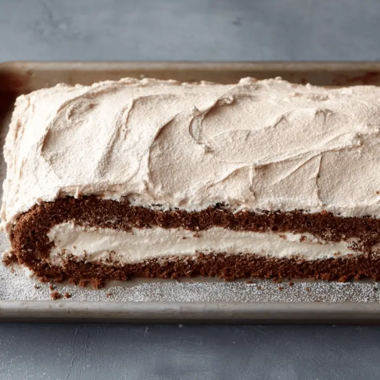 Chocolate Yule Log Cake