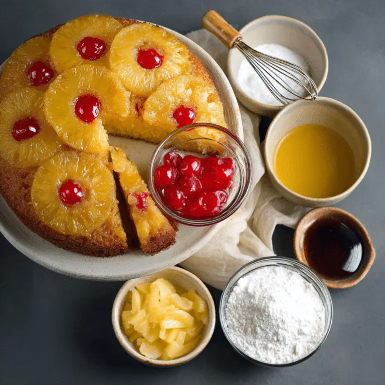 Homemade Pineapple Upside Down Cake