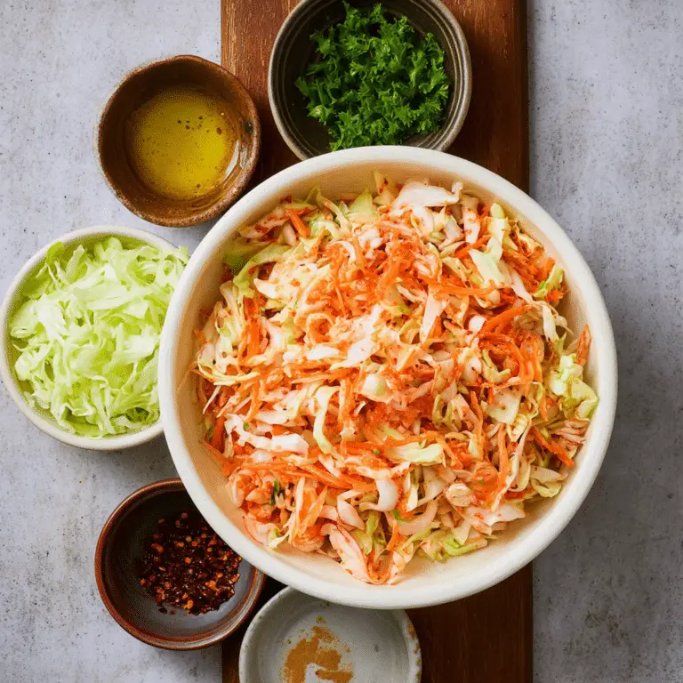 Crunchy Kimchi Slaw