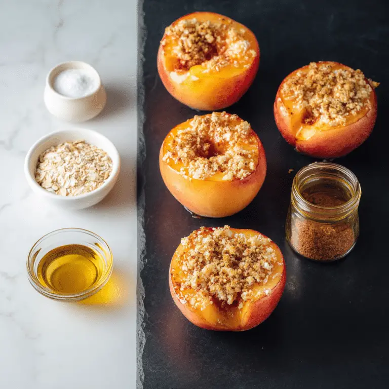 Delicious Baked Peaches
