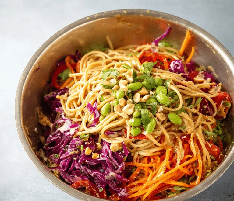 Cold Peanut Noodle Salad