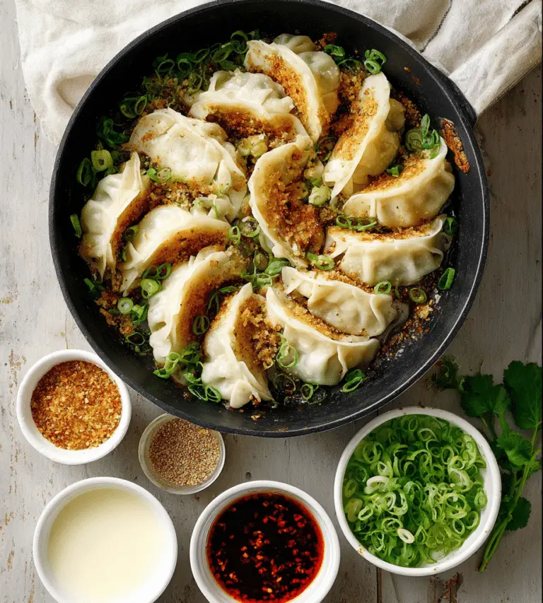 Easy One Pan Baked Dumplings
