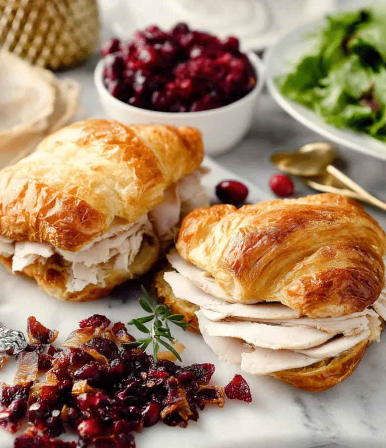 Turkey Cranberry Croissant Panini