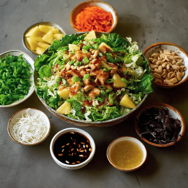 Pineapple Teriyaki Salad