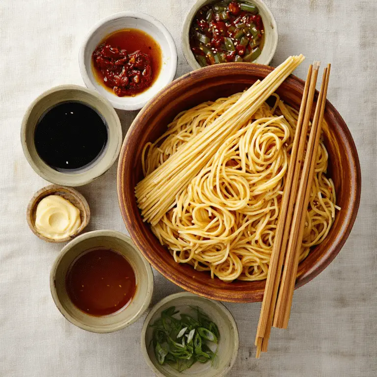 Spicy Garlic Sesame Noodles