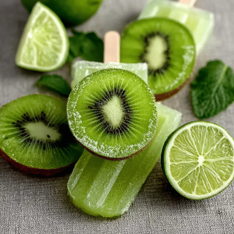 Kiwi Mojito Popsicles