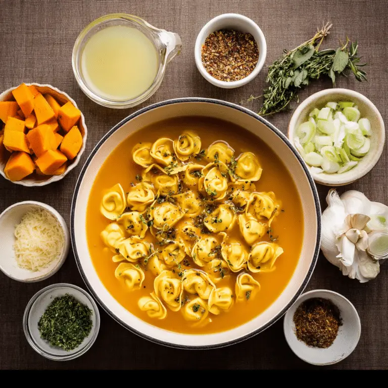 Butternut Squash Tortellini Soup