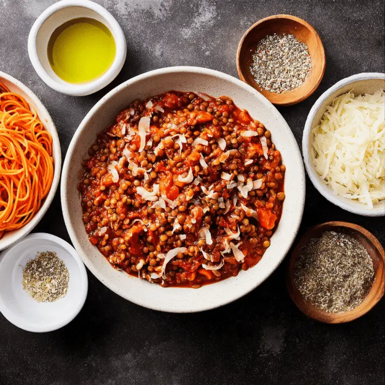 Easy Lentil Bolognese