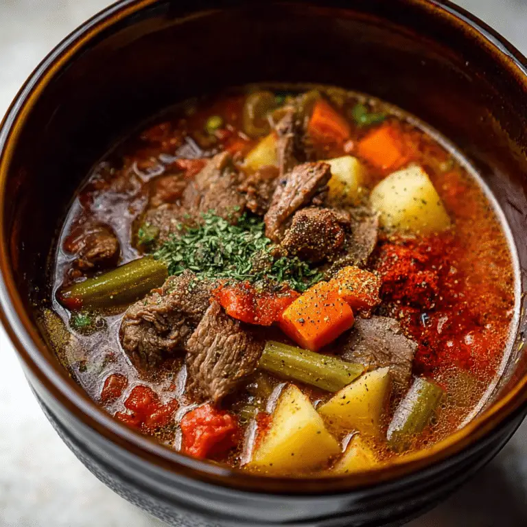 Instant Pot Vegetable Beef Soup